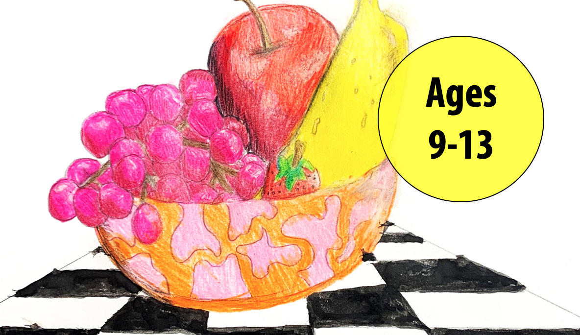 Summer Art Week 1: July 5-8, Drawing (AM)/Printmaking (PM) For Ages 9-13 (In-person)