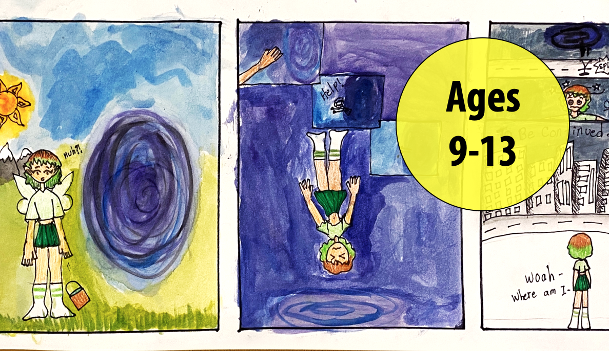 Summer Art Week 7: August 15-19, Cartooning (AM)/Mixed Media (PM) For Ages 9-13 (In-person)