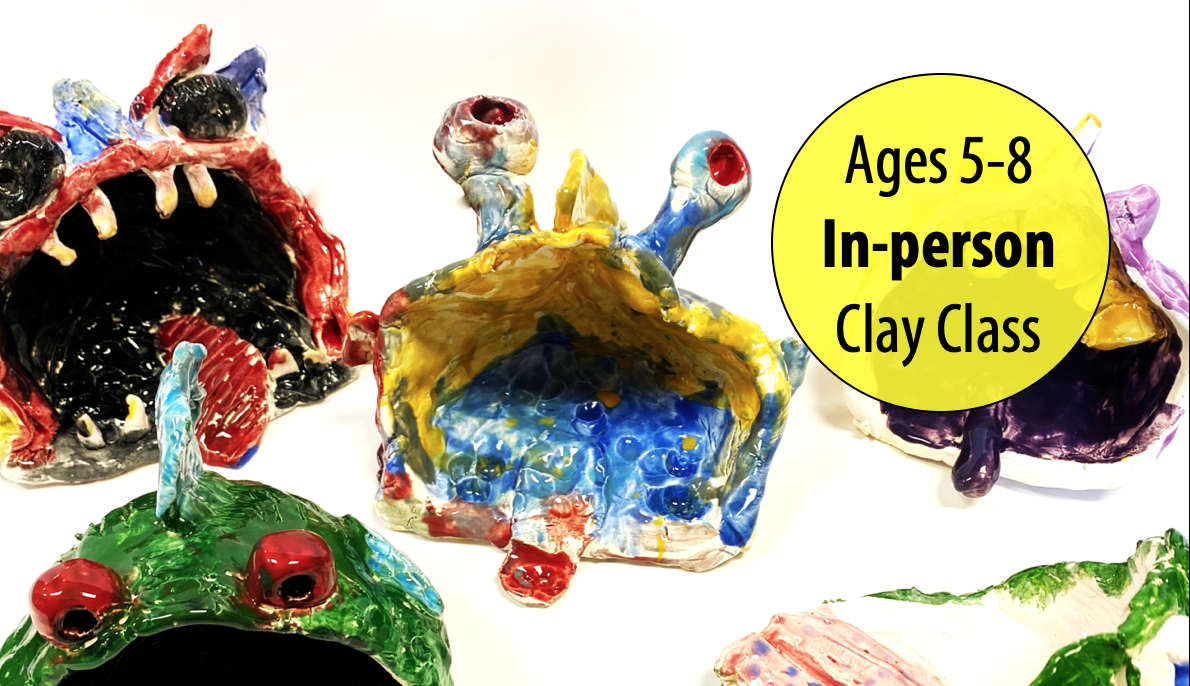 NEW! Under the Sea! Slippery Clay Creatures w/Drew Conrad For Ages 5-8 (In-person)